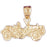 14k Yellow Gold Car Charm