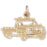 14k Yellow Gold Truck Charm