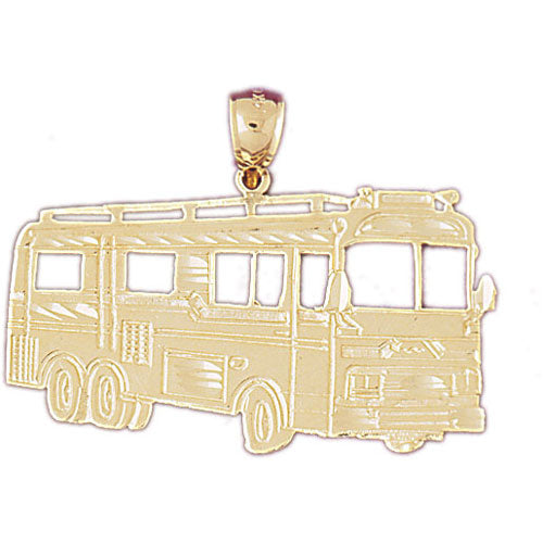 14k Yellow Gold Bus Charm