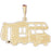 14k Yellow Gold RV Recreational Vehicle Charm