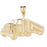 14k Yellow Gold Truck Charm