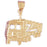 14k Yellow Gold Truck Charm