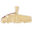 14k Yellow Gold Truck Charm