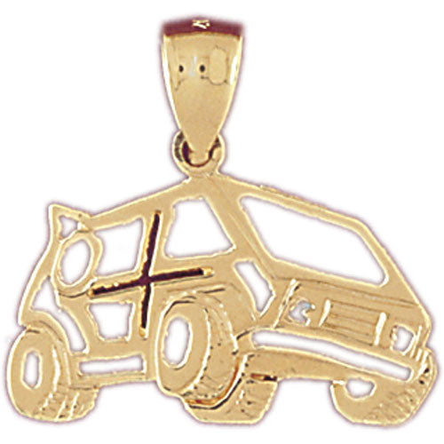 14k Yellow Gold Off road Vehicle Charm