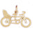 14k Yellow Gold Bicycle Charm