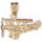 14k Yellow Gold Airplane Charm