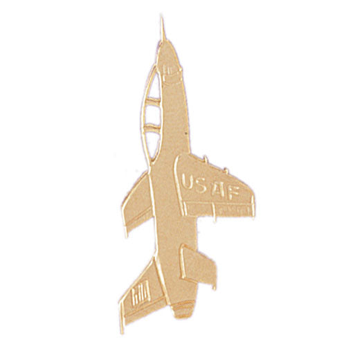 14k Yellow Gold USAF Space Shuttle Charm