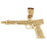 14k Yellow Gold Handgun Charm