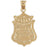 14k Yellow Gold San Antonio Police Charm