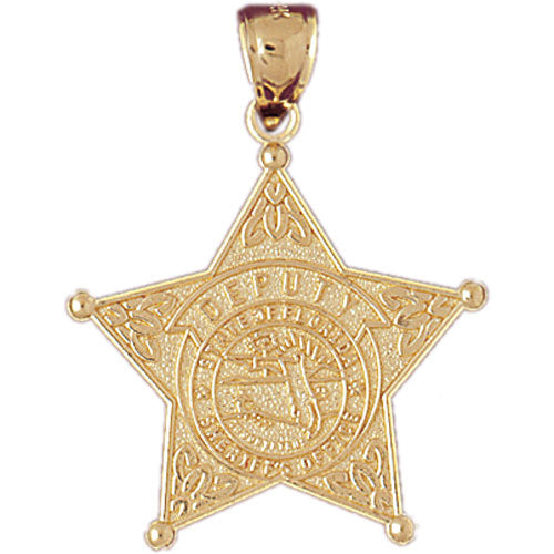 14k Yellow Gold State of Florida Sheriff's Dept Charm