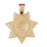 14k Yellow Gold Badge Charm