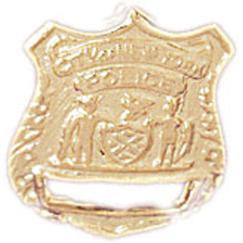 14k Yellow Gold New York Police Charm