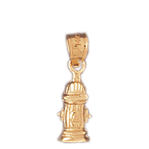 14k Yellow Gold Fire Hydrant Charm