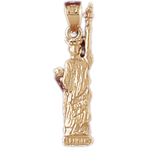 14k Yellow Gold 3-D Statue of Liberty Charm