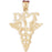 14k Yellow Gold DPT Doctor of Physical Therapy Charm