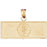 14k Yellow Gold Medical Alert Cadeusus Charm