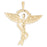 14k Yellow Gold Medical Alert Cadeusus Charm