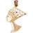 14k Yellow Gold Nefertiti Charm