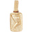 14k Yellow Gold Nefertiti Charm