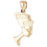 14k Yellow Gold Nefertiti Charm