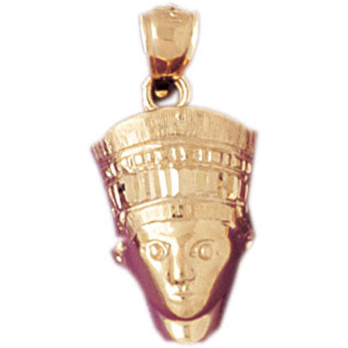 14k Yellow Gold Nefertiti Charm