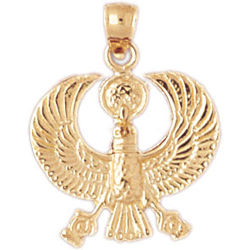 14k Yellow Gold Egyptian Eagle Charm