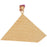 14k Yellow Gold Pyramid Charm