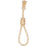 14k Yellow Gold 3-D Noose Charm