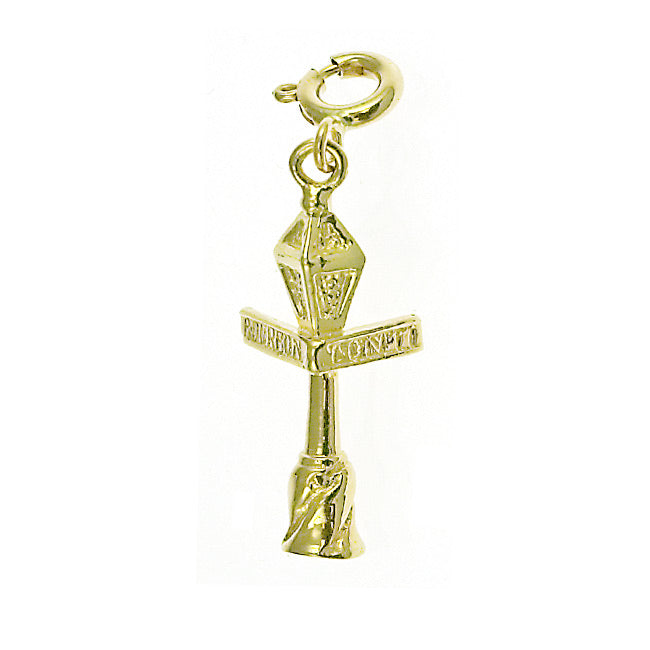 14k Yellow Gold Bourbon and Conti, St. New Orleans Charm