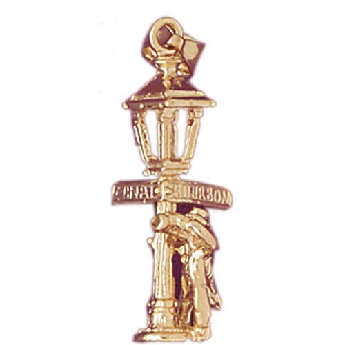 14k Yellow Gold Bourbon and Conti, St. New Orleans Charm