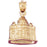 14k Yellow Gold 3-D Vatican Charm