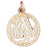 14k Yellow Gold Florida  Charm