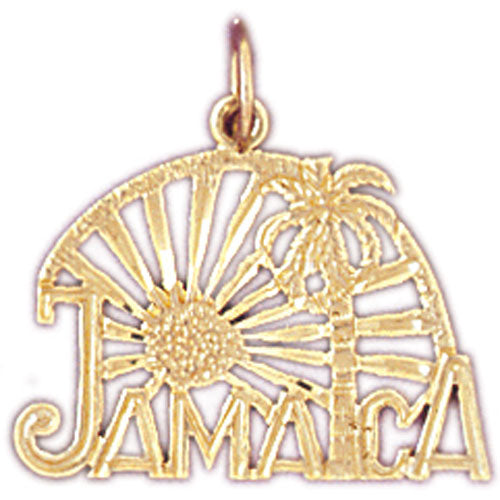 14k Yellow Gold Jamaica Charm