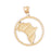 14k Yellow Gold Africa Charm