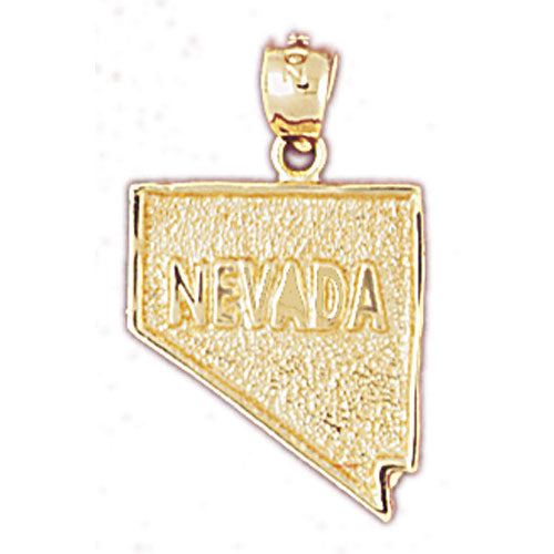 14k Yellow Gold Nevada Charm