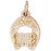 14k Yellow Gold Horseshoe Charm