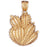 14k Yellow Gold Cactus Charm