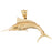 14k Yellow Gold Marlin Charm