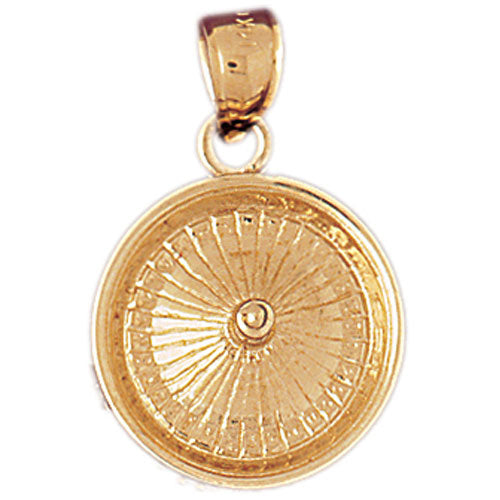 14k Yellow Gold Roulette Charm