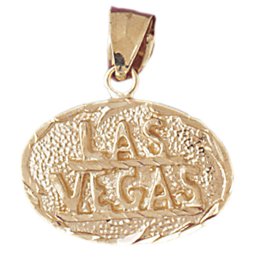 14k Yellow Gold Las Vegas Charm