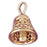 14k Yellow Gold 3-D Bell Charm