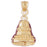 14k Yellow Gold Christmas Bell Charm