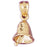14k Yellow Gold Christmas Bell Charm