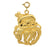 14k Yellow Gold Santa Clause Charm