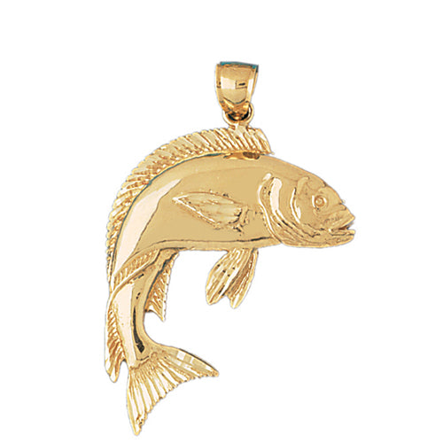 14k Yellow Gold Mahi Mahi Charm