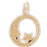 14k Yellow Gold Moon with Star Charm