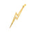 14k Yellow Gold Lightning Bolt Charm