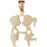 14k Yellow Gold Boy and Girl Kissing Charm