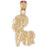 14k Yellow Gold Baby Charm