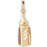 14k Yellow Gold Baby Bottle Charm